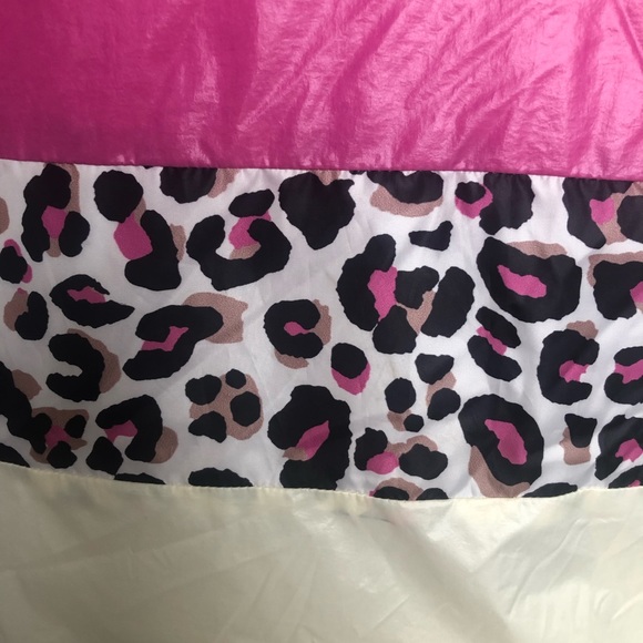 FASHION NOVA | PINK & CREAM ANIMAL PRINT WIND BREAKER JACKET - Picture 11 of 16